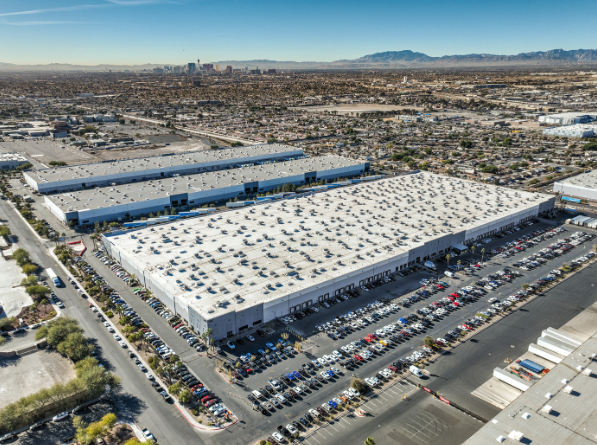 Aerial shot of Las Vegas Logistics Center, a 1 million-square-foot industrial property in Las Vegas, Nev.