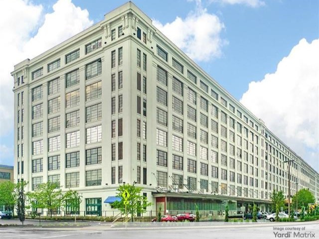 Exterior shot of the office building at 27 Drydock Ave. in Boston