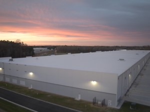 Exterior shot depicting AXIAL Gateway 95, a warehouse in South Chesterfield, Va., that LaSalle Investment Management acquired for $70.5 million.