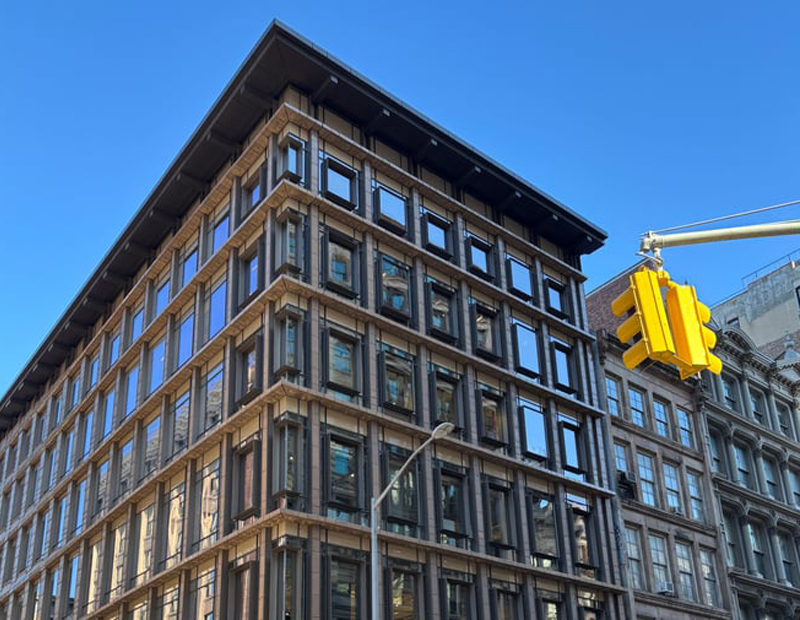 A photo of 529 Broadway, a six-story building in SoHo.