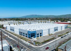 Exterior shot of San Jose Logistics Center, an industrial facility in San Jose, Calif.