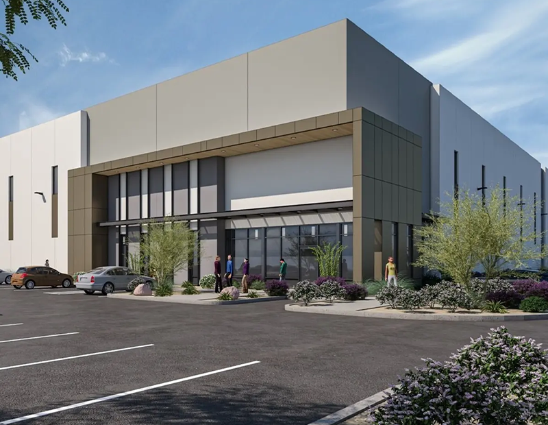 Rendering of a building at West 101 Logistics Center