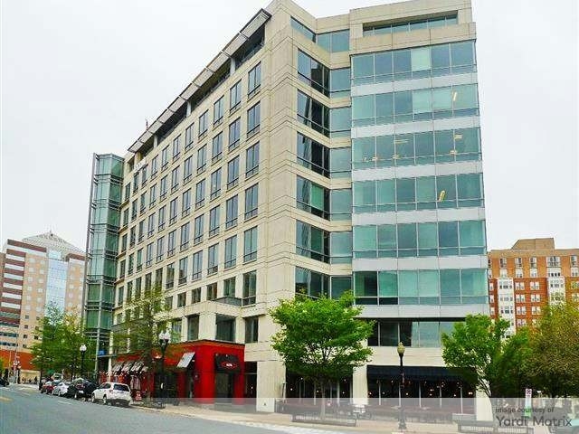 Exterior shot of Hartford Building, an office property in Arlington, VA.