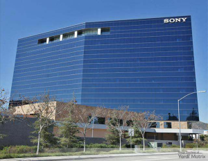 Outside of the Sony building in San Diego.