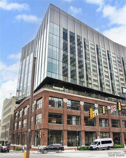 Exterior shot of 2300 Market, a life science building in Philadelphia.