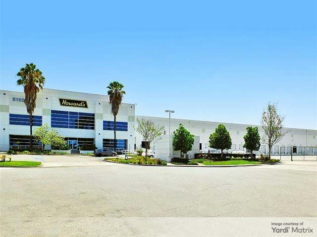 Exterior shot of 5102 Industry Ave., an industrial facility in Pico Rivera, Calif.