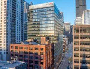 The 550 W. Adams office building in Chicago’s West Loop submarket