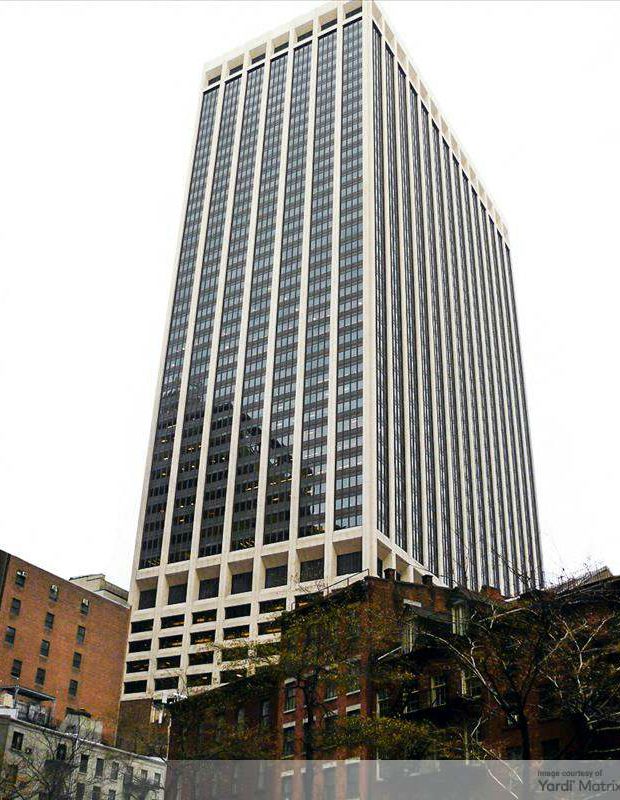 Exterior shot of 55 Water Street in Manhattan's Financial District