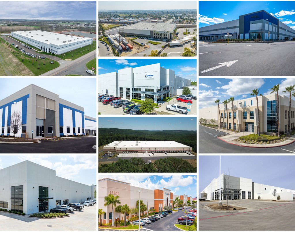 Split image between 10 different images showing 10 industrial assets.