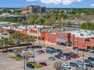 Aerial shot of Commons at Willowbrook, a 442,000-square-foot retail center in Houston.