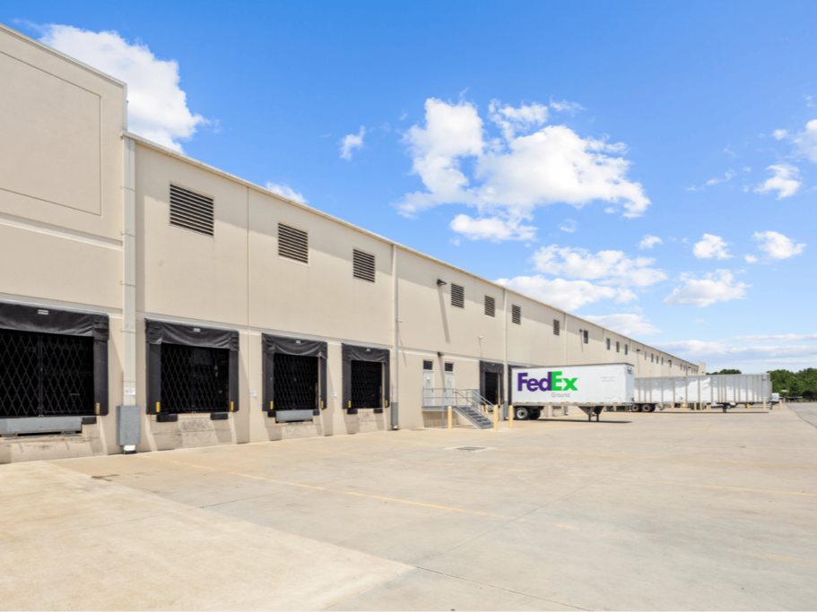 Exterior shot of Eastport Industrial Park, an industrial campus in RIchmond, Va.