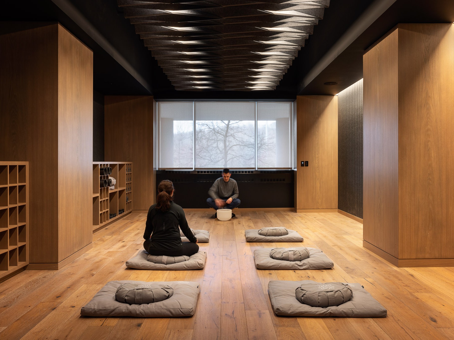 Wellness class at Round Table Studios in New Jersey