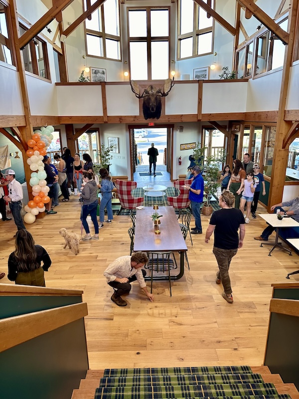 Community event at THRIVE | Coworking's Bozeman location, as part of its marketing strategy for independent coworking spaces