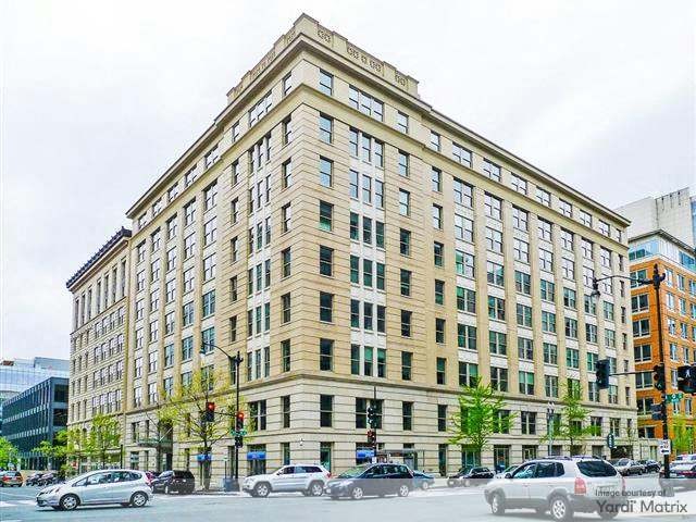 Exterior shot of Victor Building, an office property in D.C.