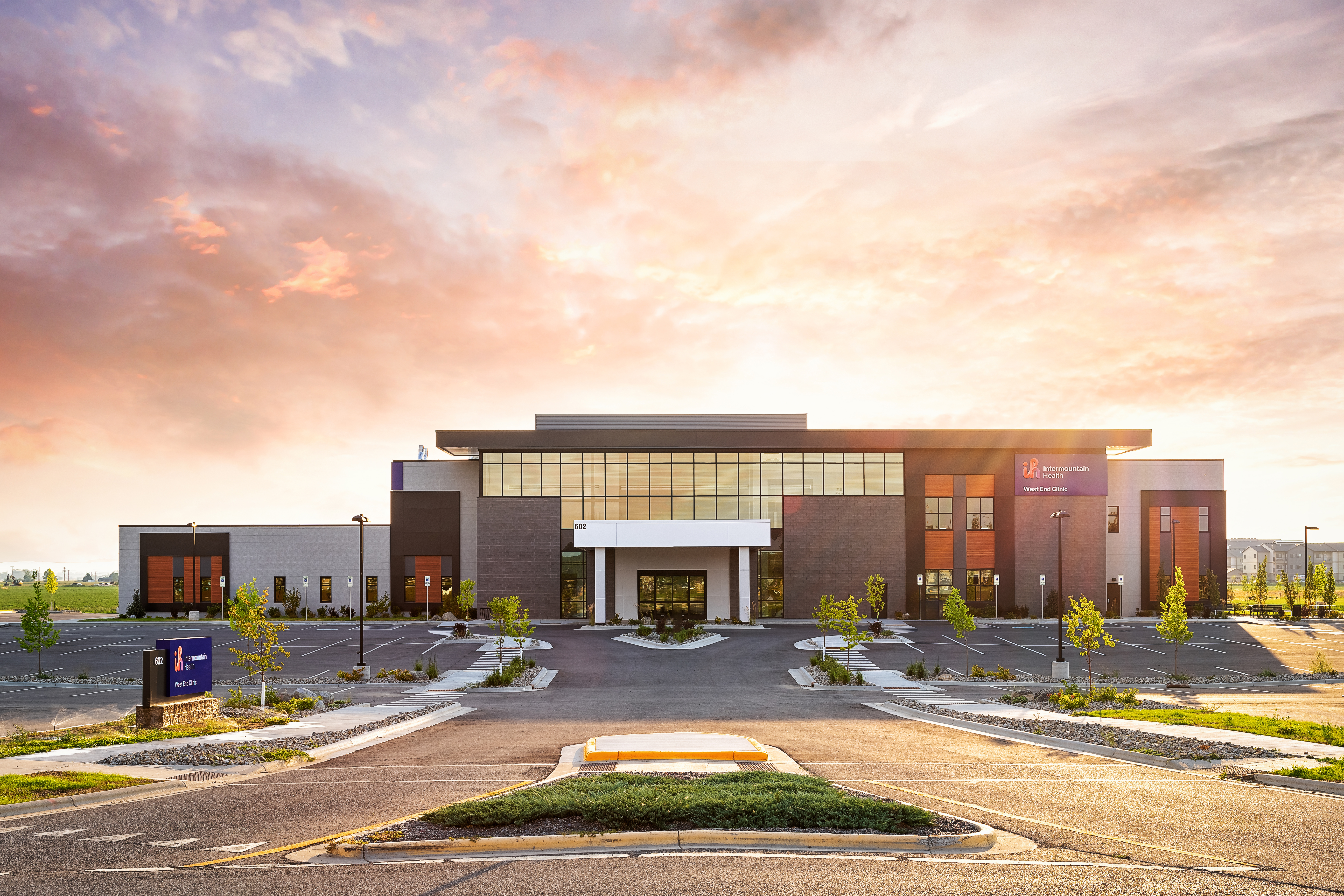 Exterior shot of West End Clinic, a medical office building in Billings, Mont., developed by PMB