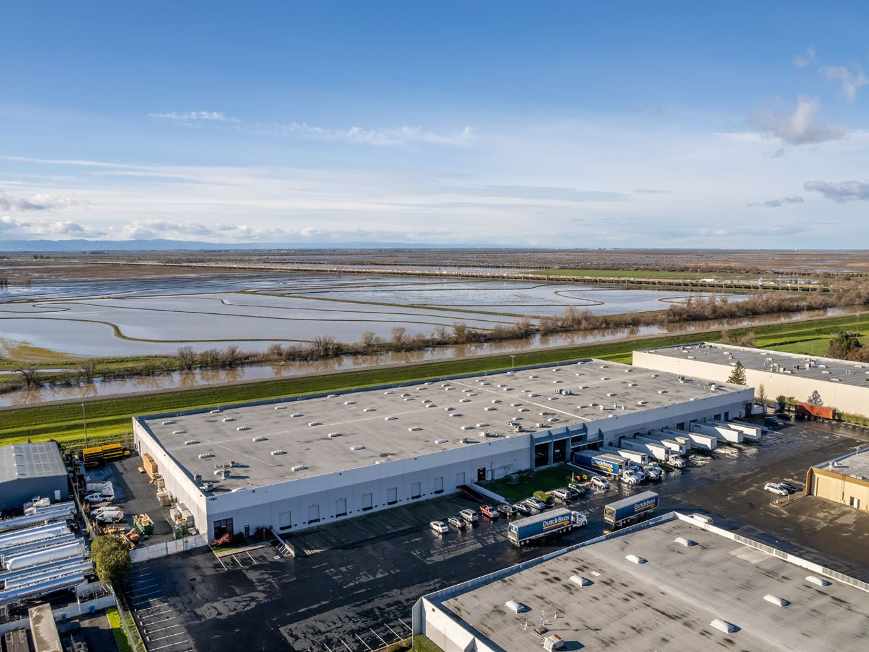 Exterior shot depicting some of the warehouses Dalfen acquired from Blackstone in West Sacramento, Calif.