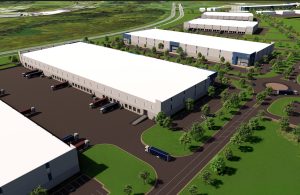 Rendering of Gradiant Technology Park, an industrial project in Taylor, Texas