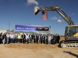 Photo at the groundbreaking ceremony of TRG Data Center's project in Spring, Texas.