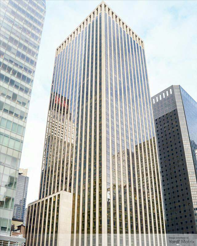 Exterior shot of 1133 Avenue of the Americas, an office building in Manhattan.