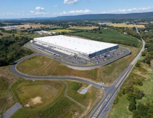 Aerial view of I-78 Commerce Center, a recently developed logistics facility in Central Pennsylvania