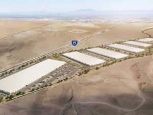 Aerial rendering of VanTrust Real Estate's Vantage North, an industrial park in Las Vegas.