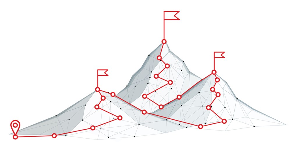 Digital mountain trail. Transforming digital technology, overcoming difficulties