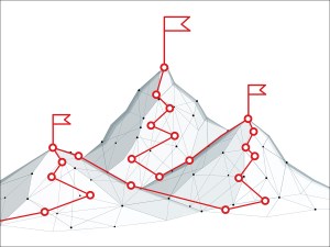Digital mountain trail. Transforming digital technology, overcoming difficulties