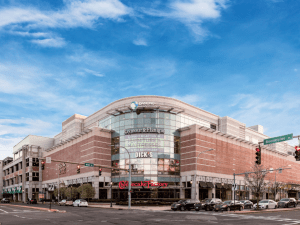 Exterior shot of The Source, a retail center in White Plains, N.Y.