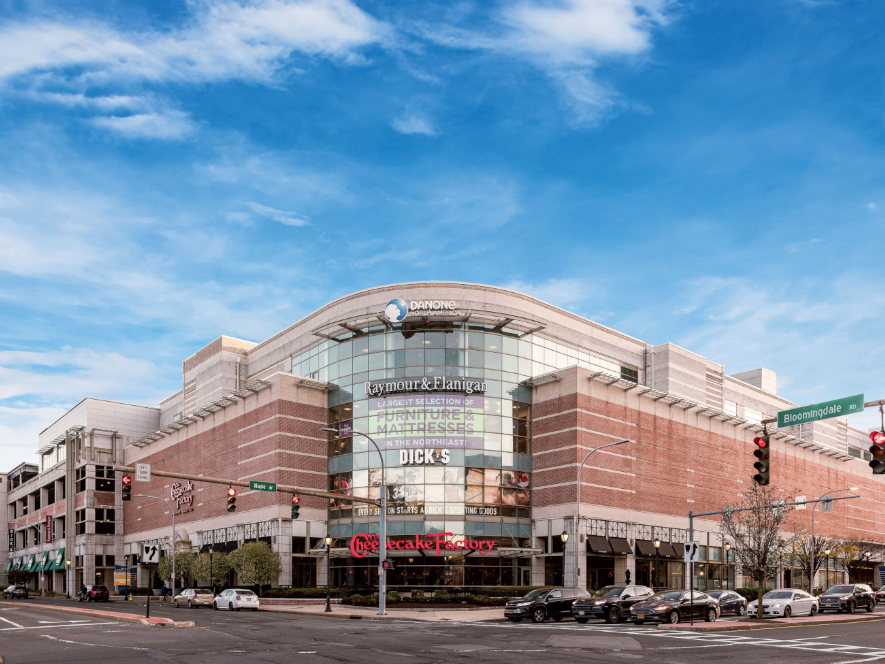 Exterior shot of The Source, a retail center in White Plains, N.Y.