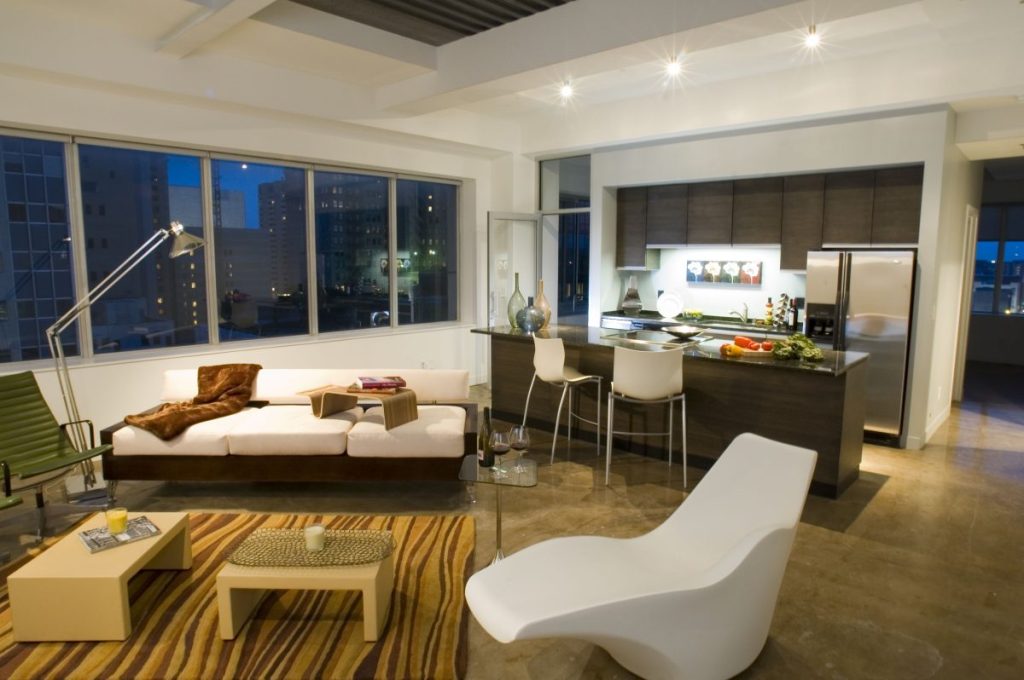 interior view of an apartment at The Mosaic