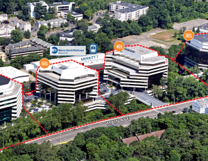 Aerial view of Merritt 7 in Norwalk, Conn.