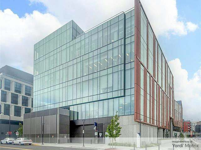 Exterior shot of the 285,346-square-foot building at 230 Harriet Tubman Way in Millbrae, Calif.