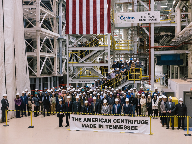 Interior shot depicting the inside of Centrus' facility in Oak Ridge, Tenn.