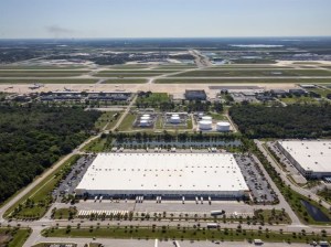 Aerial view of one of the industrial buildings that EQT Real Estate acquired