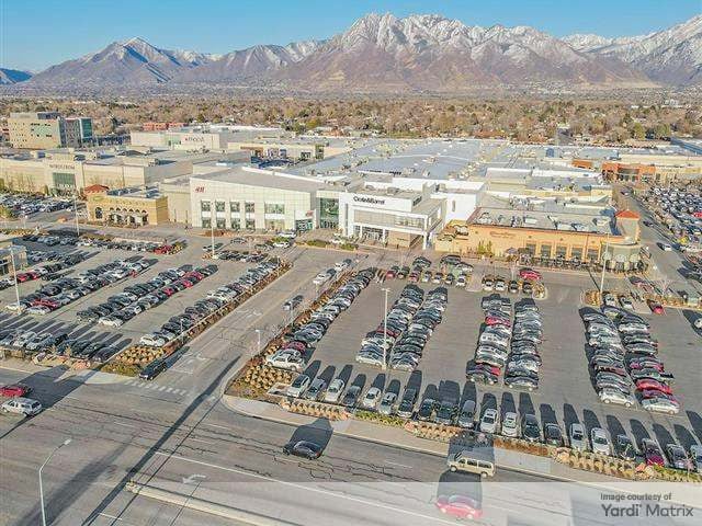 Aerial shot of Fashion Place, a 965,000-square-foot retail center in Salt Lake City.