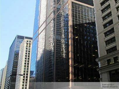 Exterior shot of 20 North Clark, a 400,000-square-foot office building in Chicago.