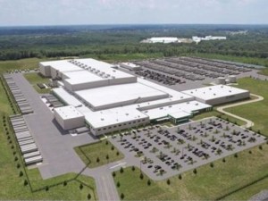 A rendering of the $860 million, 1.1 million-square-foot distribution center being built for grocery retailer Ahold Delhaize USA in Burlington, N.C.