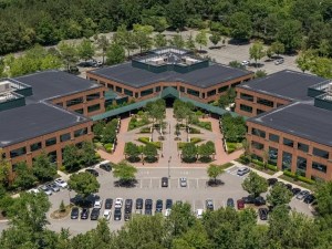 aerial view of the Cox Road Office Portfolio in Richmond, Va.