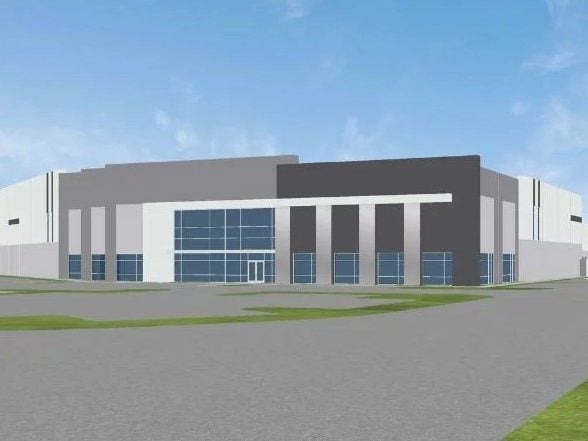 Rendering of a 428,185-square-foot industrial in Hesperia, Calif.