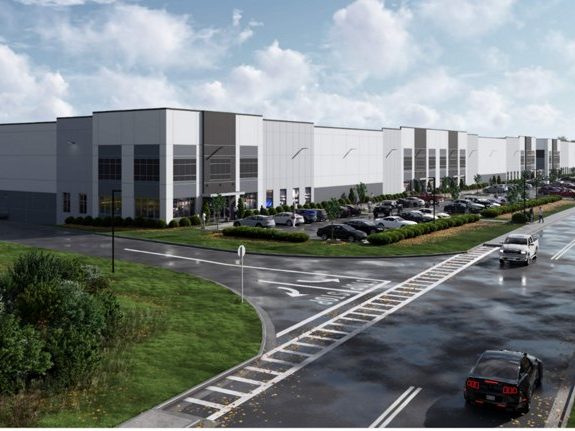 Rendering of Southmeadow Logistics, an industrial project in Atlanta.