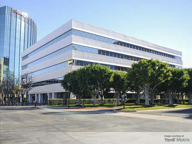 Exterior shot of 17911 Von Karman Ave., a 104,375-square-foot office building in Irvine, Calif.