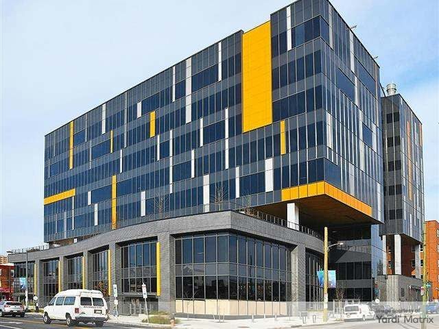 Exterior shot of 3.0 University Place, a 250,000-square-foot life science office building in Philadelphia.
