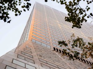 Worm's eye view of 520 Madison Ave., a 1 million-square-foot office property on Midtown Manhattan.