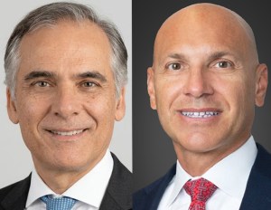 Headshots of Mark Barmak Besharaty and Michael Criscito