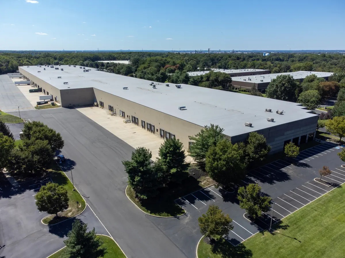 Exterior shot of an industrial building in New Jersey.