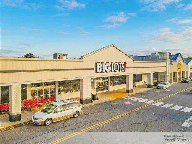 Exterior shot of Governor Plaza, a shopping center in Glen Burnie, Md.