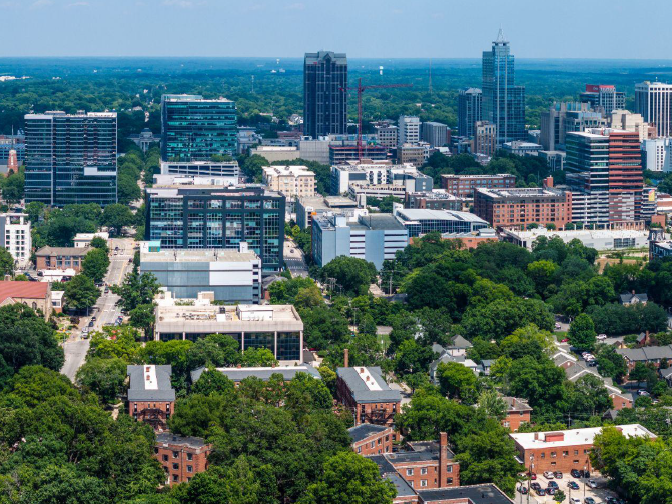 Raleigh skyline