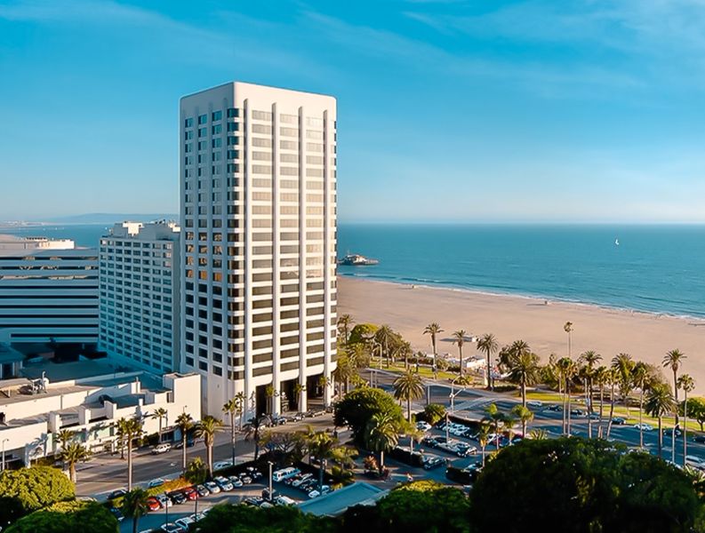 View of 100 Wilshire, a Class A office building at 100 Wilshire Blvd. in Santa Monica, Calif.