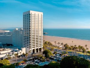 View of 100 Wilshire, a Class A office building at 100 Wilshire Blvd. in Santa Monica, Calif.