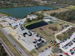 Aerial view of 13350 Dr. Martin Luther King Jr. Blvd., an industrial outdoor storage property in Tampa, Fla.